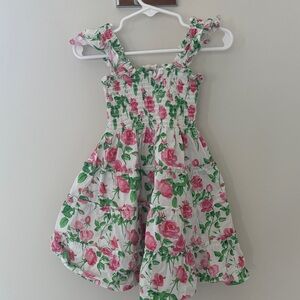 Hill House Tiny Ellie Nap Dress (Pink Roses Poplin)